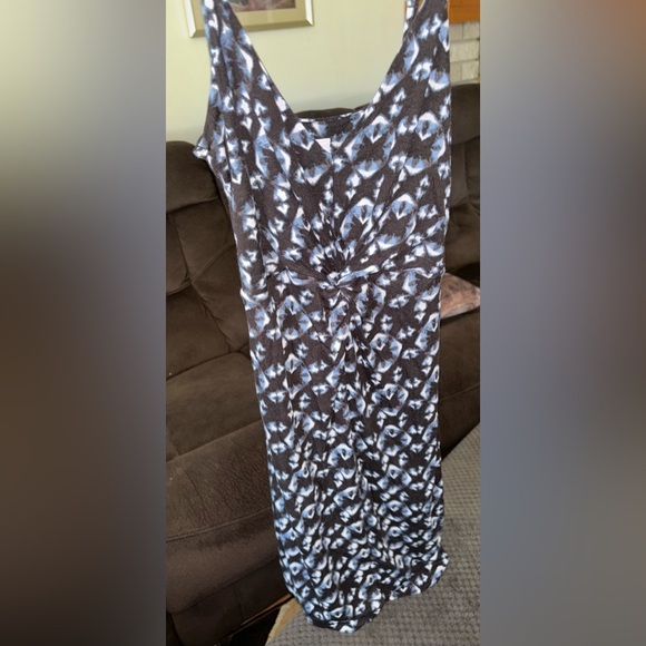 H&M Black/blue summer dress-never worn Size XS - Picture 1 of 3